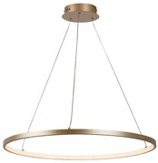 Lustra LED suspendata din metal auriu Beliza