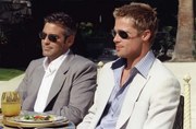 Fotografie George Clooney And Brad Pitt