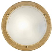 Eglo 3894 - Plafonieră UFO, 2 x soclu E27, max. 60 W pe soclu, 230 V, Ø 38 cm, finisaj din pin