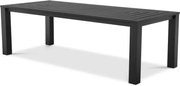 Masa design LUX din aluminiu Vistamar negru, 240x105cm 115001 HZ