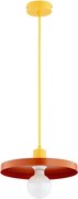 Candelabru suspendat pe cablu LITO 1xE27/15W/230V, cupru/galben