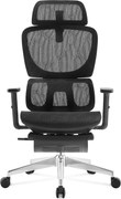 RESIGILAT- Scaun ergonomic Letty, suport picioare, Full Mesh, Negru