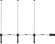 Set de 3 corpuri iluminat exterior decorativ cu tarus KASP H-90cm