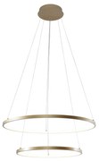 Lustra LED moderna design circular BRENO auriu 40/60cm