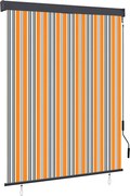 vidaXL Jaluzea tip rulou de exterior, galben și albastru, 140 x 250 cm