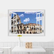 Sticker perete Rome 3D Window