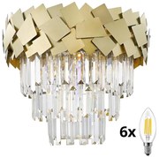 Brilagi - Lustră LED cu cristale MIRAGE 6xE14/40W/230V