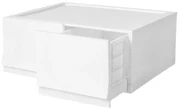 Cutie de depozitare modulară Wave twin Snow fără roți 54,6 x 43,4 x 22 cm, Larg -  2 sertare