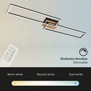Lustră LED dimabilă aplicată FRAME 2xLED/20W/230V 2700-5000K Brilo + telecomandă