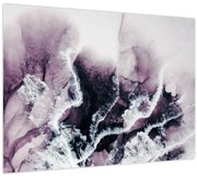 Tablou pe sticlă - Marmură violet N⁰2 (70x50 cm)