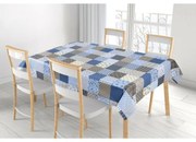 Față de masă Bellatex Adela Patchwork albastru,120 x 140 cm, 120 x 140 cm