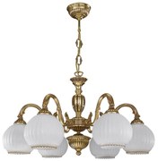 Candelabru din alama cu 6 brate design italian 9300