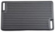 Placa grill BBQ față dublă 45x25cm, fonta Perfect Home 14915