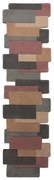 Covor tip traversă din lână Flair Rugs Collage Earthy, 60x230 cm