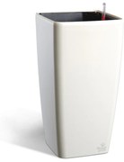 Ghiveci cu auto-irigare Flower Lover QuadratoGrande, alb, 22 x 41 cm, 22 cm