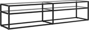 vidaXL Comodă TV, transparent, 180x40x40,5 cm, sticlă securizată