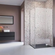 Usa de nisa batanta Radaway Torrenta KDJ 120 cm sticla 6 mm crom-transparent deschidere dreapta