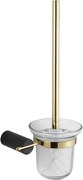 Mexen Aron perie de toaletă, negru/auriu - 7088150-57
