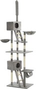 vidaXL Ansamblu pisici cu stâlpi din funie de sisal, 230-260 cm Gri