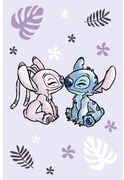 Pătură pentru copii mov din polar/fleece 100x150 cm Lilo a Stitch "Purple" – Jerry Fabrics