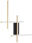 Aplica de perete LED design modern APECHO negru, auriu