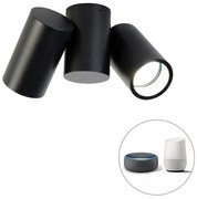 Spot inteligent reglabil negru, inclusiv 2 GU10 Wi-Fi - Michael