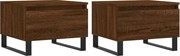 vidaXL Mese de cafea 2 buc. stejar maro 50x46x35 cm lemn compozit