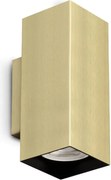 Aplica de perete LOOK AP2 SQUARE D60 H150 OTTONE