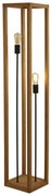 Lampa de podea din lemn design rustic industrial Square 2L
