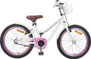 vidaXL Bicicletă pentru Copii 18 Inci pentru 5-7 ani Alb