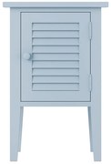 Noptiera bleu, din lemn de pin, aspect vintage, Persienne
