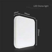 Plafonieră LED pentru baie LED/24W/230V 4000K IP44 alb