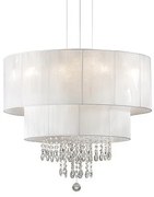 Lustra cristal Venezian diam.71cm OPERA SP6 BIANCO 068299