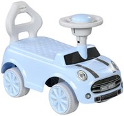 AIYAPLAY Mașinuță de împins pentru copii, protecție anti-răsturnare, spătar, claxon, scaun antiderapant, albastru deschis | Aosom Romania