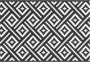 vidaXL Covor de exterior, ARAKIL alb și negru, 160x230 cm, PP