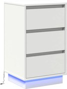 vidaXL Dulap de noapte cu sertar Alb 39 x 34,5 x 65 cm Lemn compozit