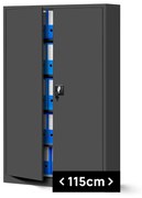 Dulap metalic Jan II antracit (115x185 cm)