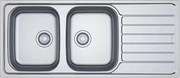 Chiuveta bucatarie inox Franke Spark 116x50 cm cu 2 cuve si picurator dreapta finisaj lucios