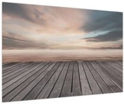 Tablou - Pier la apus de soare (90x60 cm)