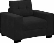 vidaXL Canapea scaun negru 100x78x80 cm catifea