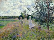 Reproducere Promenade near Argenteuil (1873), Claude Monet