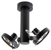 Spot modern negru reglabil cu 2 lumini - Goes