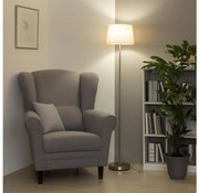 Brilagi - Lampă LED de podea CERIA, 1xE27/40W/230V, Ø 30 cm, bej/crom mat