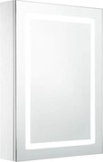 vidaXL Dulap de baie cu oglindă și LED-uri, 50 x 13 x 70 cm