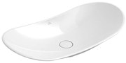 Lavoar pe blat alb lucios 81 cm, oval, Villeroy  Boch My Nature 810x410 mm