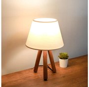 Lampă de masă AYD, 1 x E27, 40 W, 230 V, maro/crem