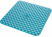 GEDY 97535311 Covoraș de duș Geo cuanti-alunecare, 53 x 53 cm, albastru