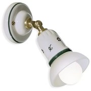 Aplica cu spot realizata manual din ceramica SAVONA