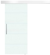 HOMCOM, usa glisanta din sticla securizata satinata, 90x205 cm | Aosom Romania