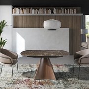 Masa extensibila deosebita design LUX Porcelain Marble 135-205cm